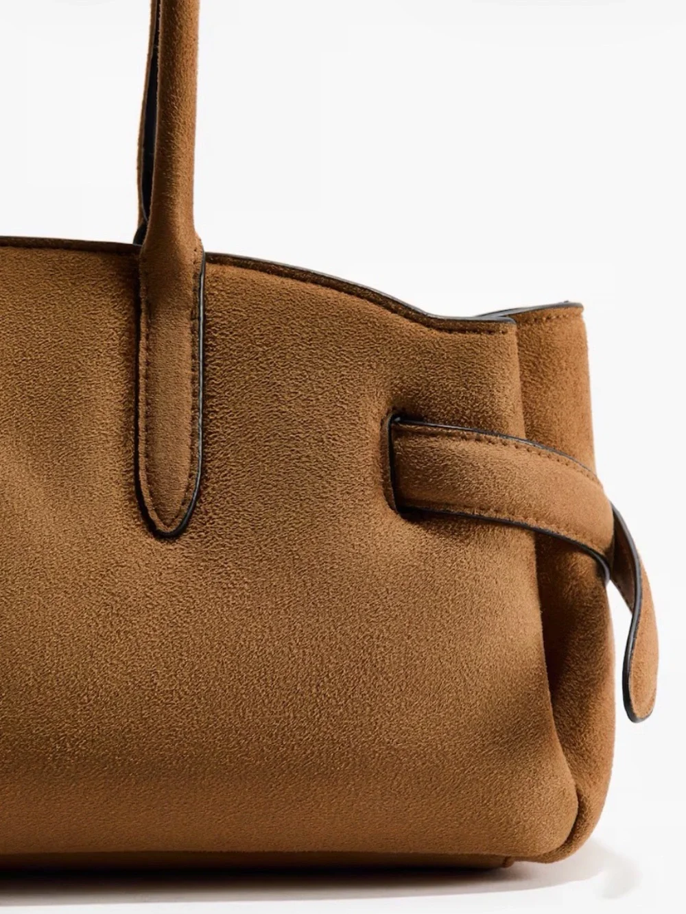 H&M Brown Shoulder Tote Bag